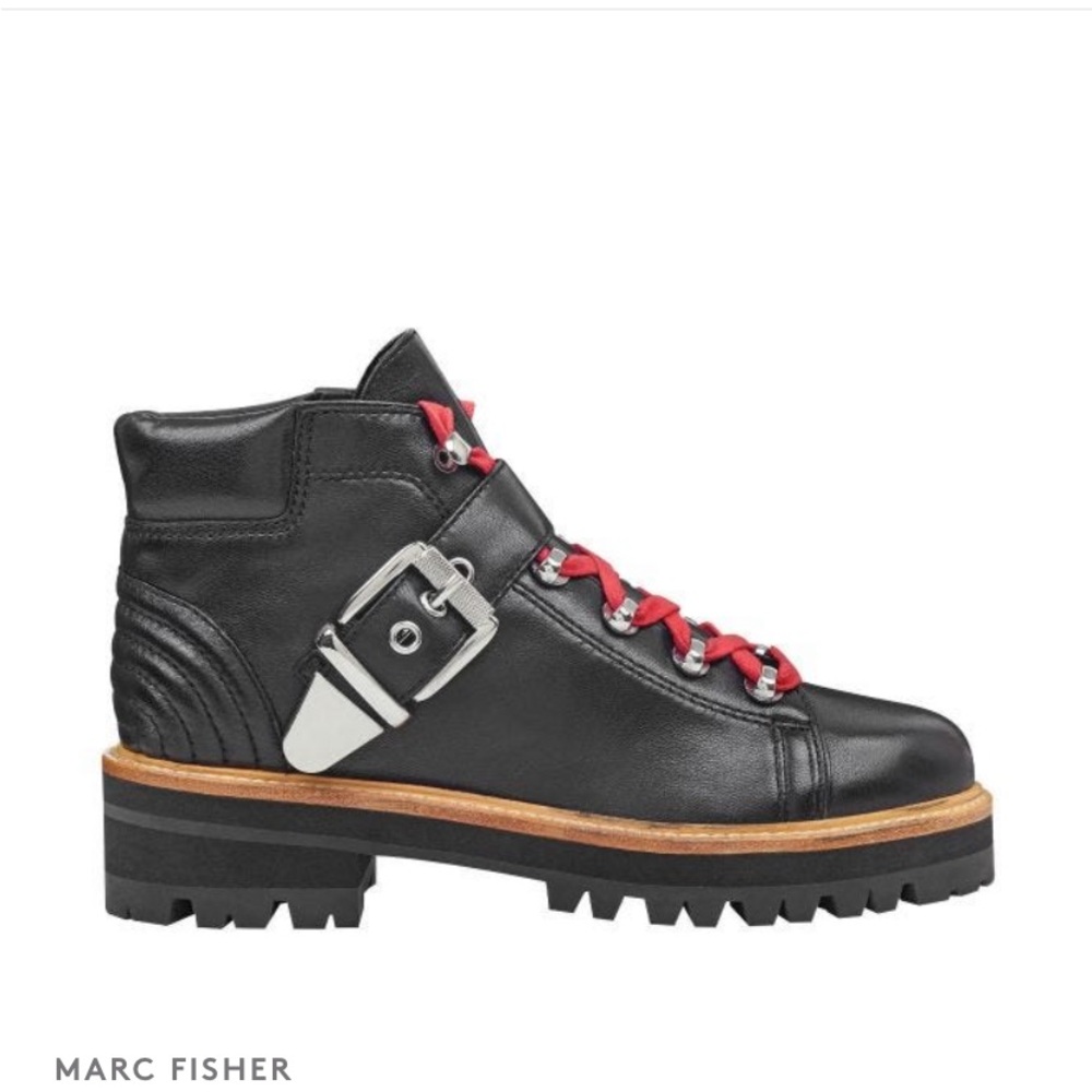 Marc fisher Indre leather platform hiker booties